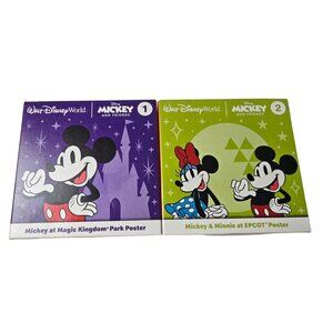 Disney McDonalds Happy Meal Mickey Friends #1 #2 Magic Kingdom EPCOT Posters